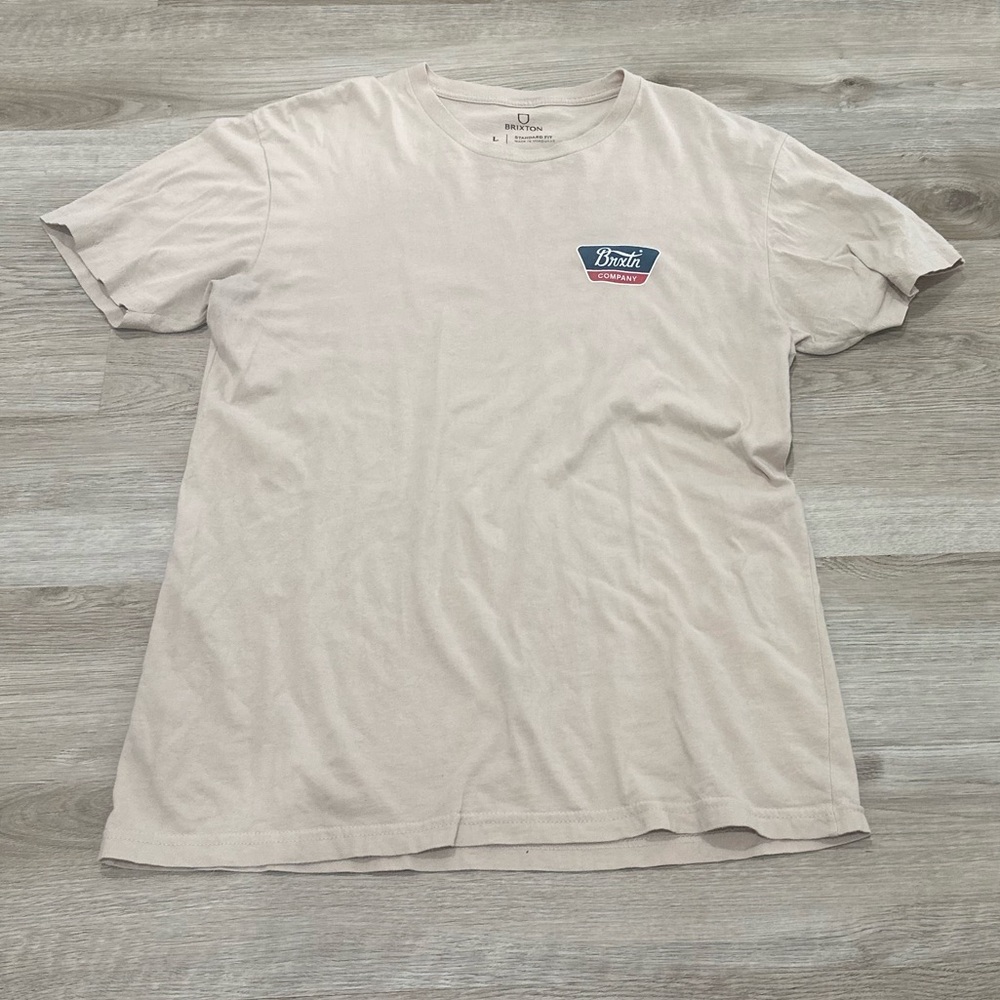 Brixton Light Beige Short Sleeve Tee